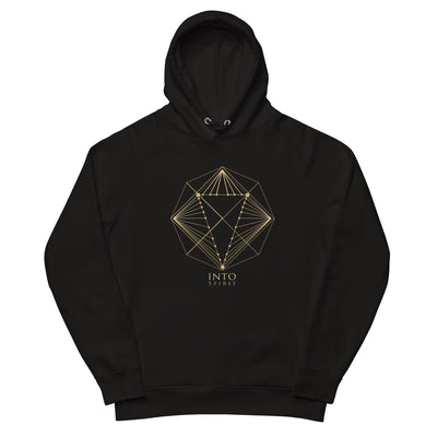 Sacred diamond geometry pullover men´s eco-hoodie