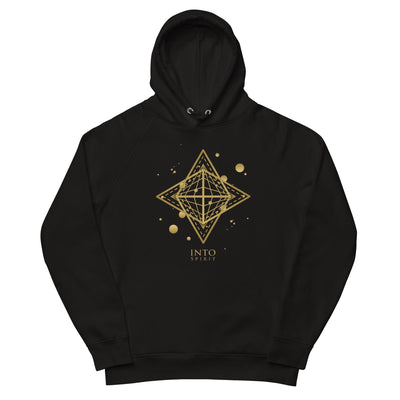 Sacred star geometry pullover man´s eco-hoodie