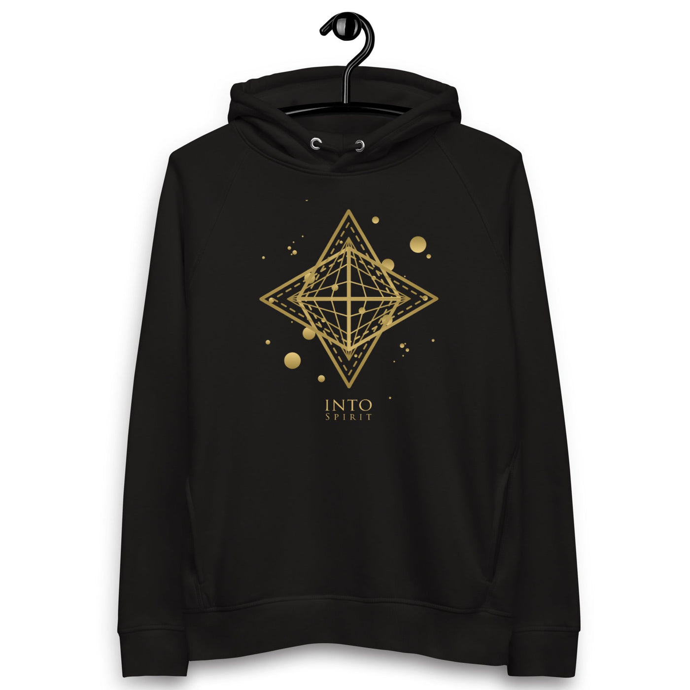 Sacred star geometry pullover man´s eco-hoodie