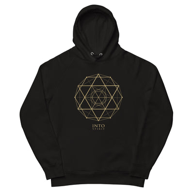 Sacred geometry David's star women's eco-hoodie