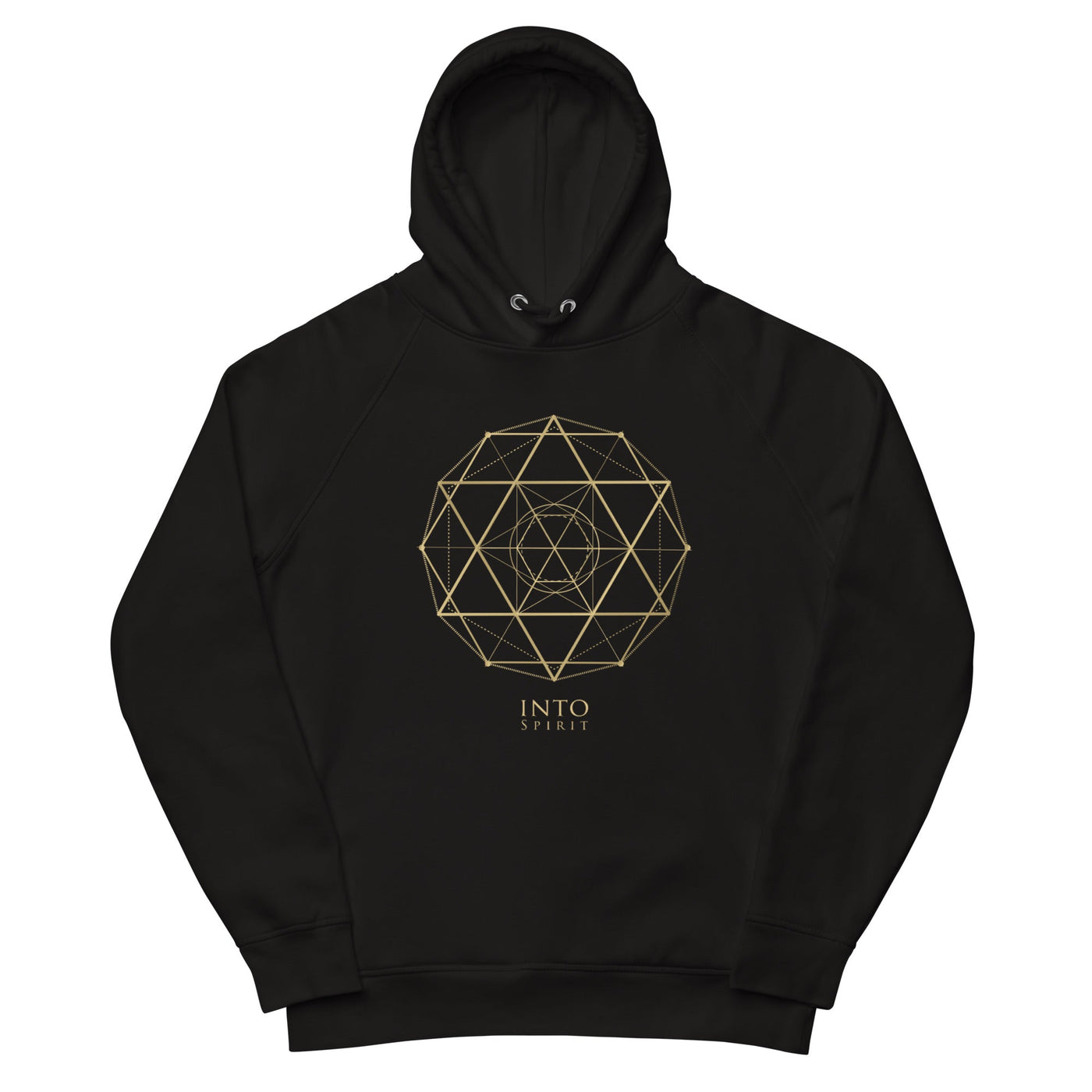 Sacred geometry David's star men´s eco-hoodie