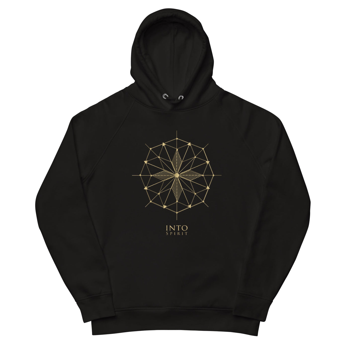 Sacred geometry cross pullover men's eco-hoodie