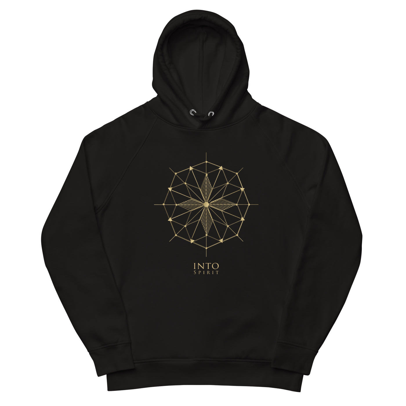 sacred geometry cross unisex pullover eco-hoodie