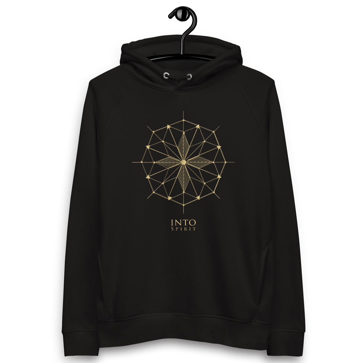 Sacred geometry cross pullover women´s eco-hoodie