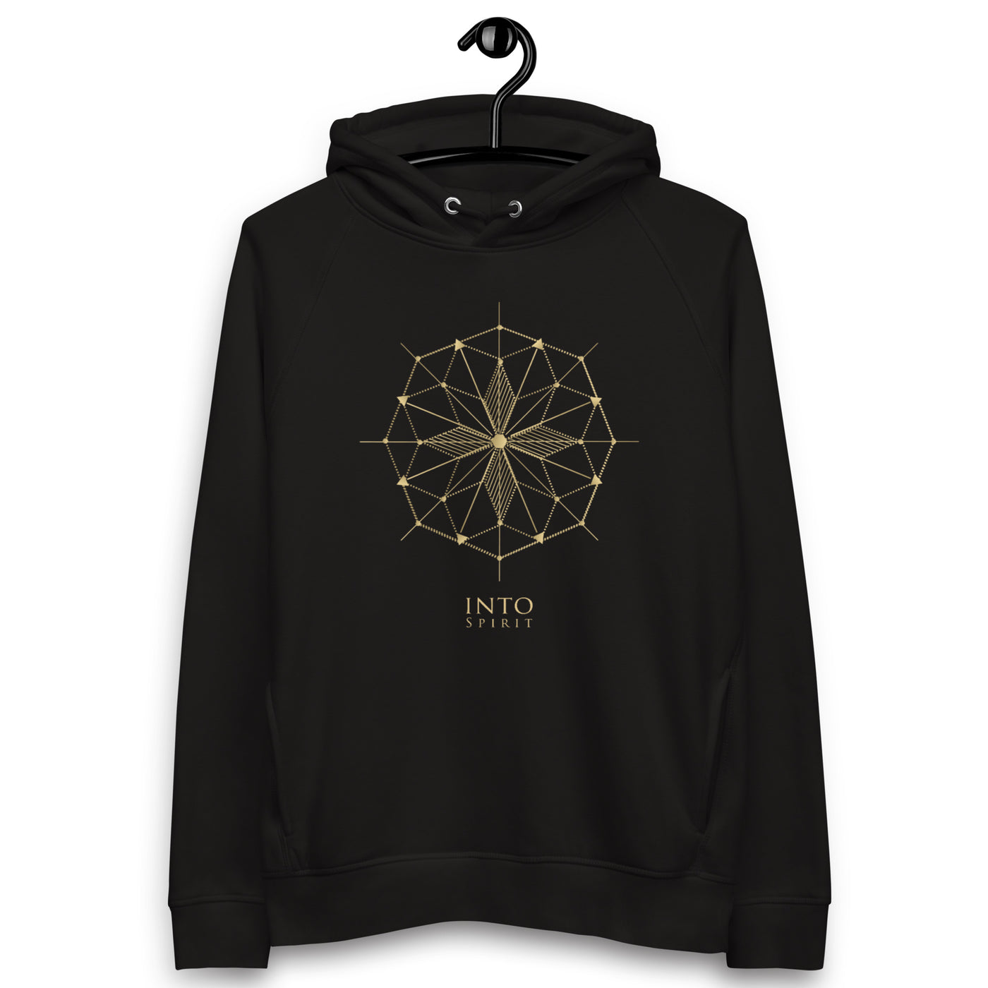 sacred geometry cross unisex pullover eco-hoodie