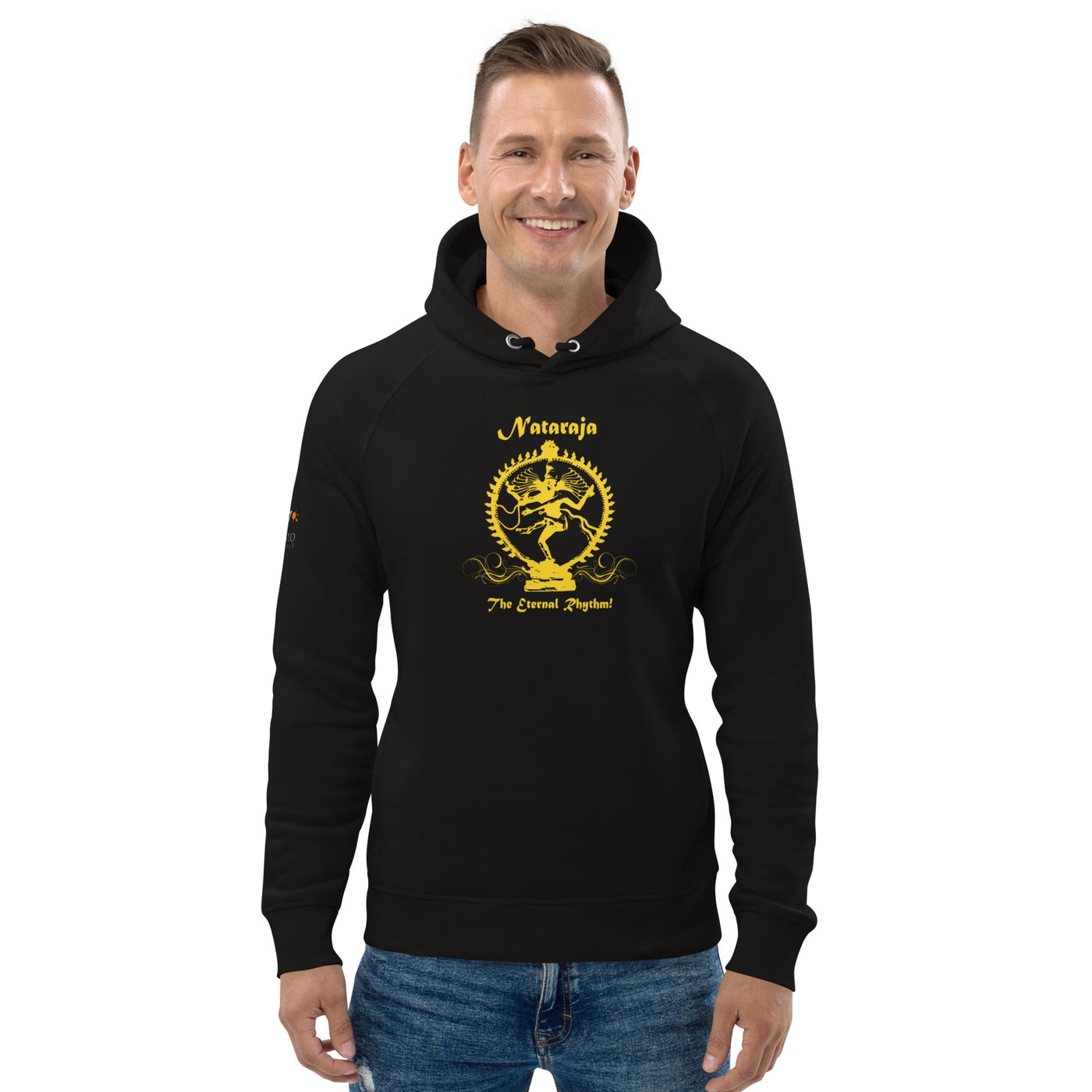 Yellow nataraja pullover man´s eco-hoodie