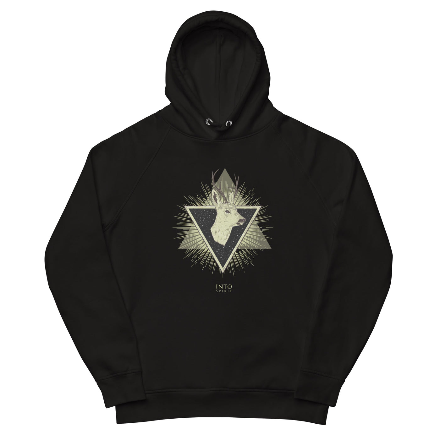 geometric deer pullover men´s eco-hoodie