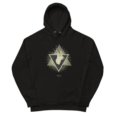 geometric deer unisex pullover eco-hoodie