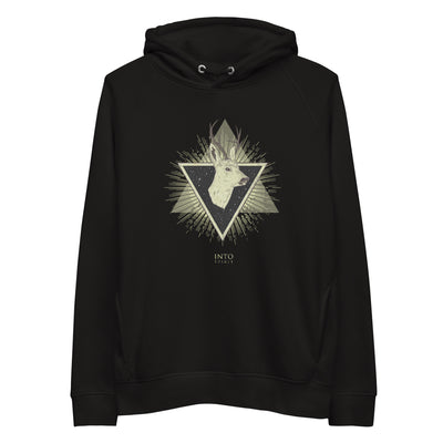 geometric deer unisex pullover eco-hoodie