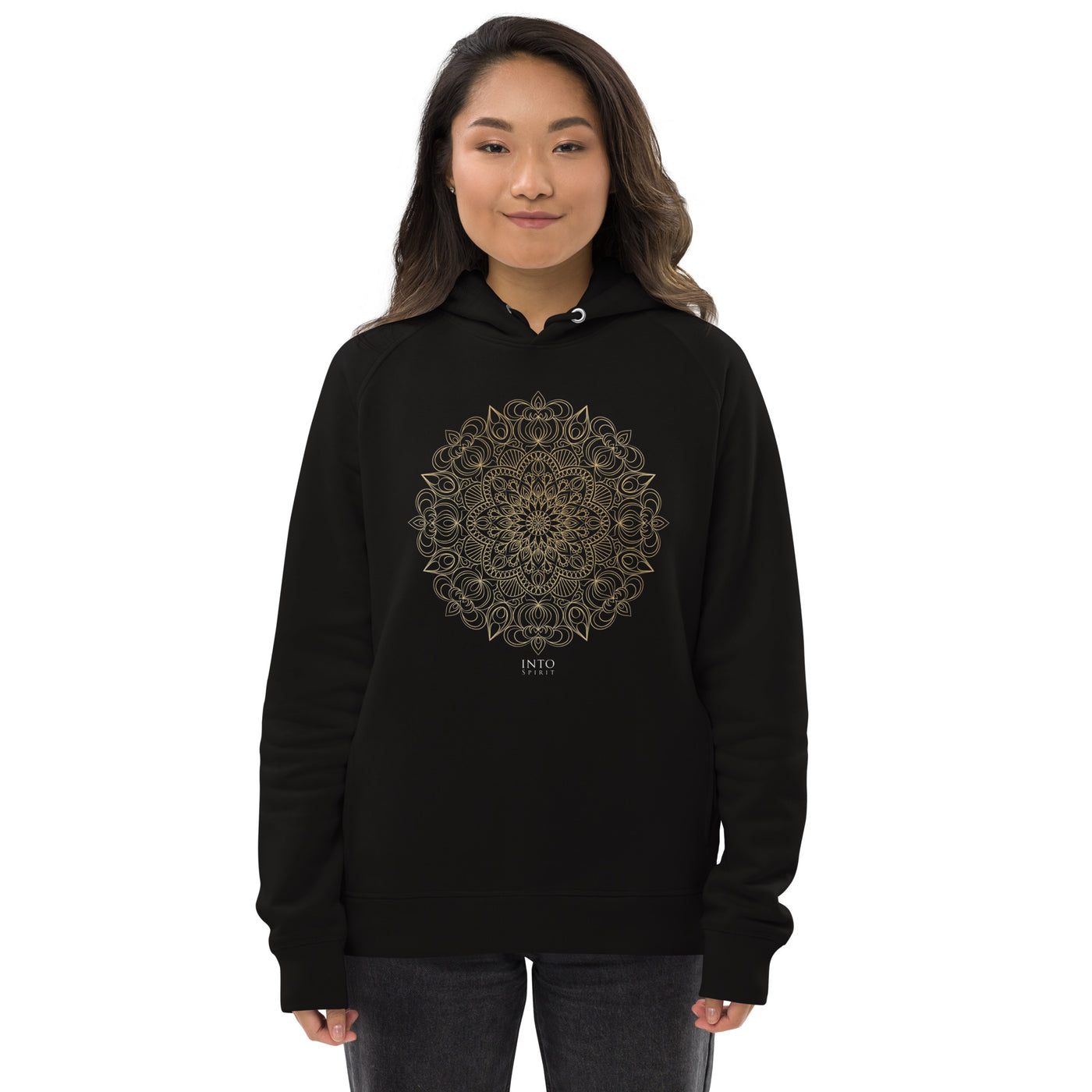 Golden mandala pullover unisex eco-hoodie