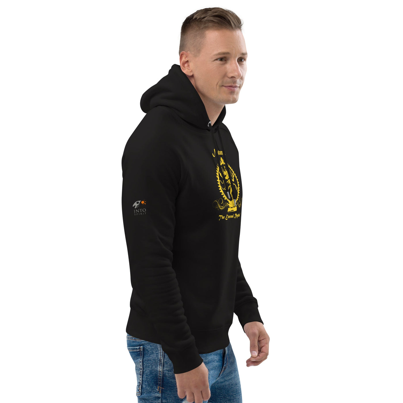 Yellow nataraja pullover man´s eco-hoodie