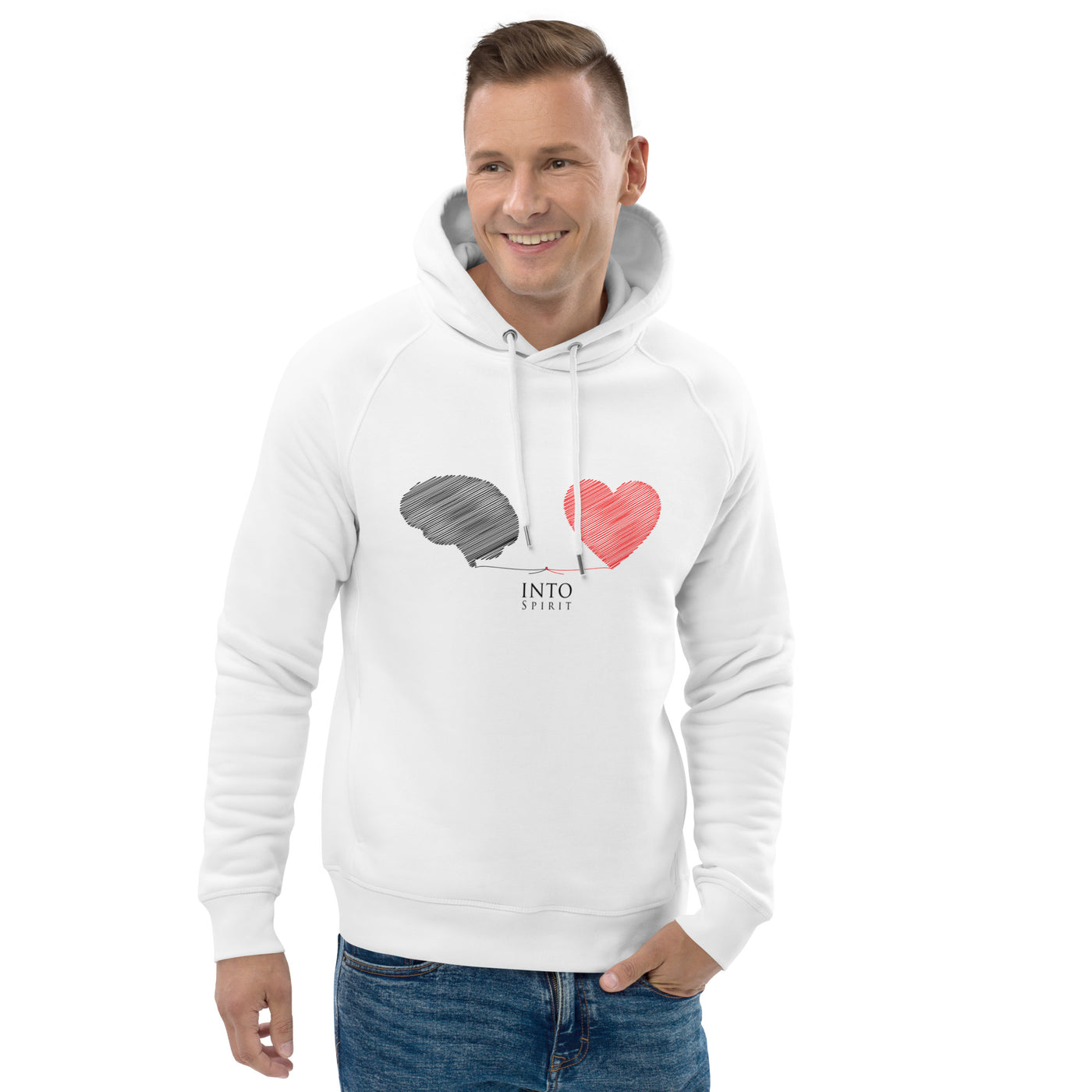 mind and heart unisex pullover eco-hoodie