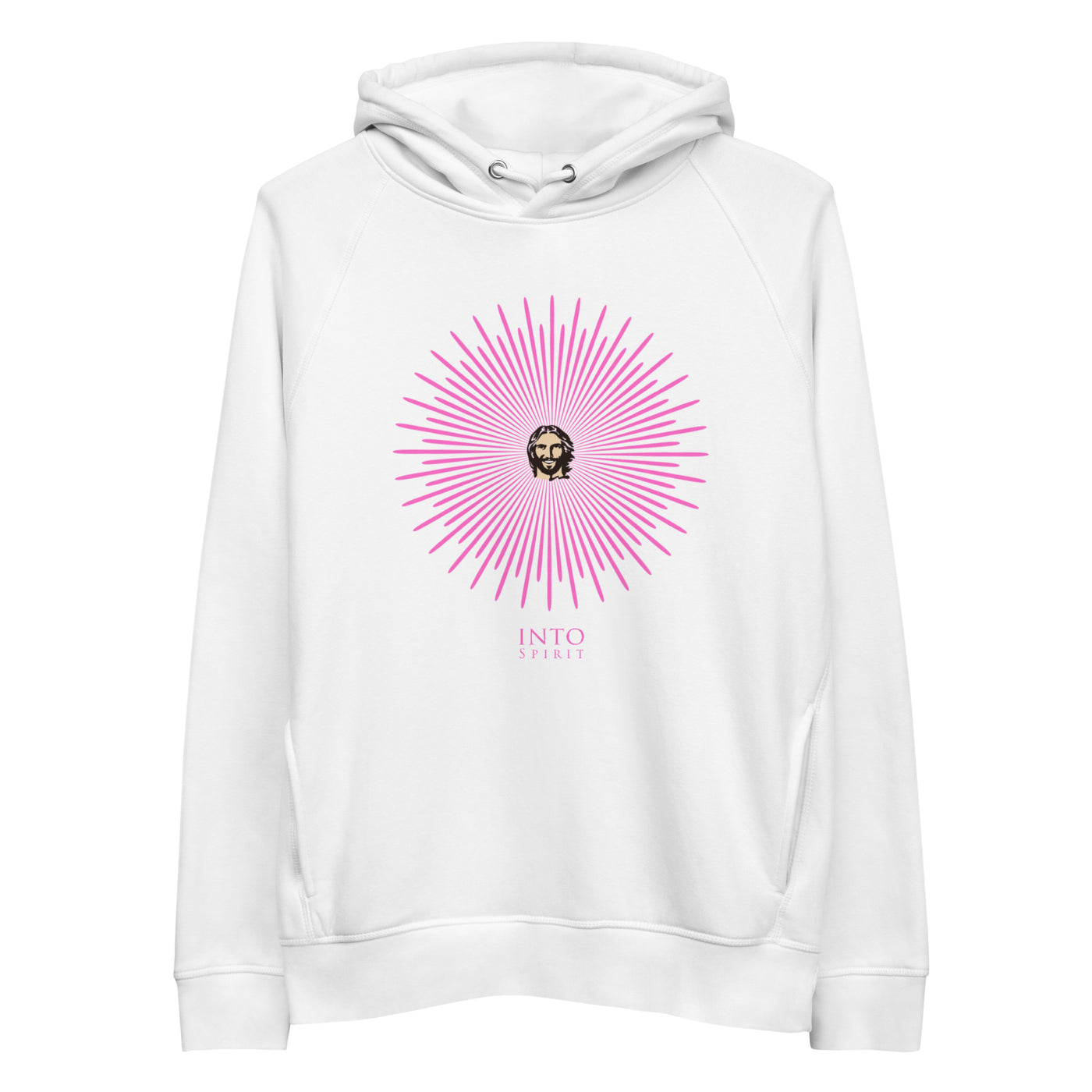 Jesus shines white women´s eco hoodie