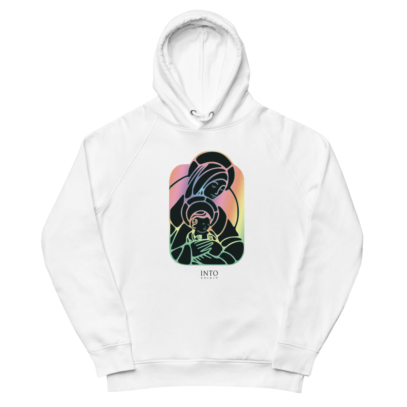 virgin and baby jesus women´s pullover eco-hoodie