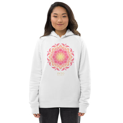 Pink mandala woman pullover eco-hoodie