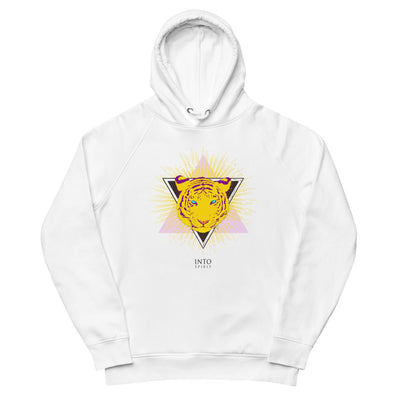 Yellow tiger pullover men's eco-hoodie