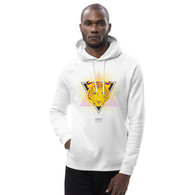 Yellow tiger pullover unisex eco-hoodie