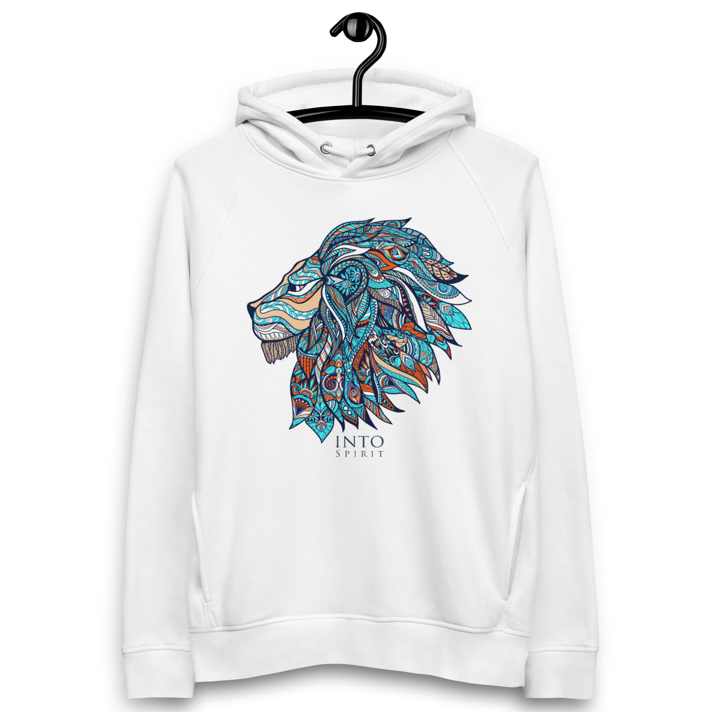 colorfull lion unisex pullover eco-hoodie