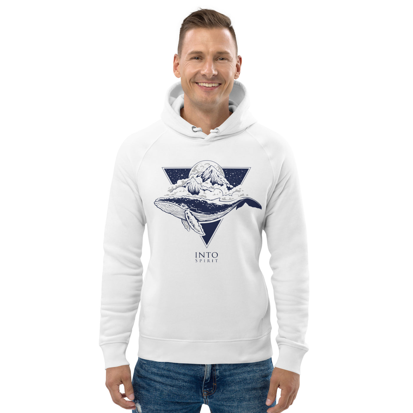 Whale unisex pullover eco-hoodie