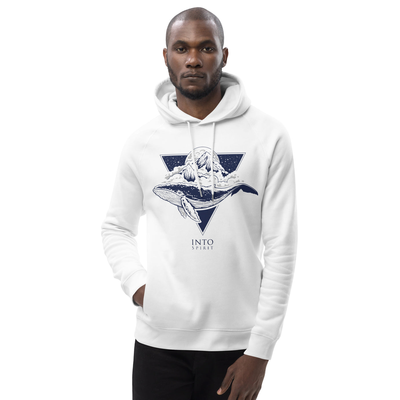 Whale unisex pullover eco-hoodie