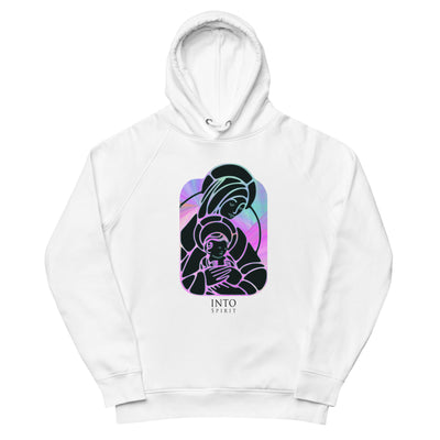 virgin and baby jesus women´s pullover eco-hoodie