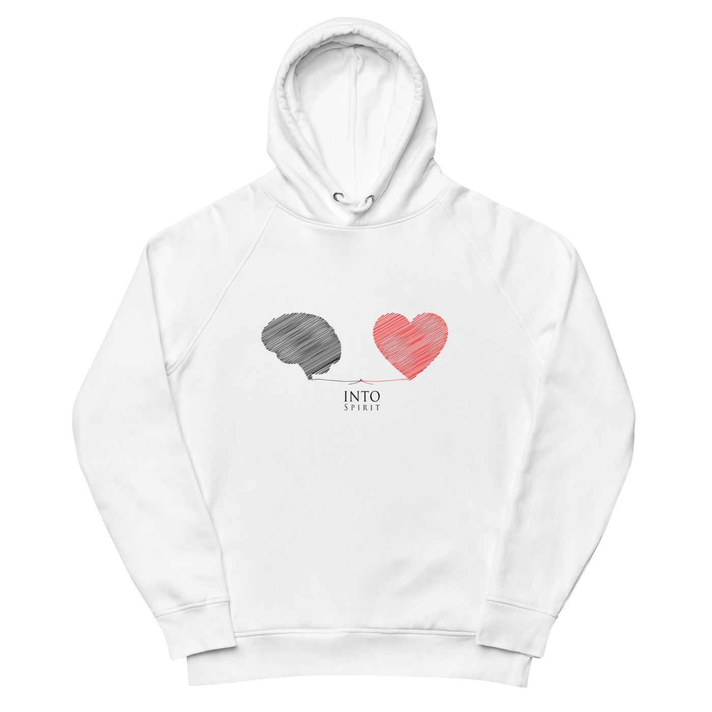 mind and heart pullover men's eco-hoodie