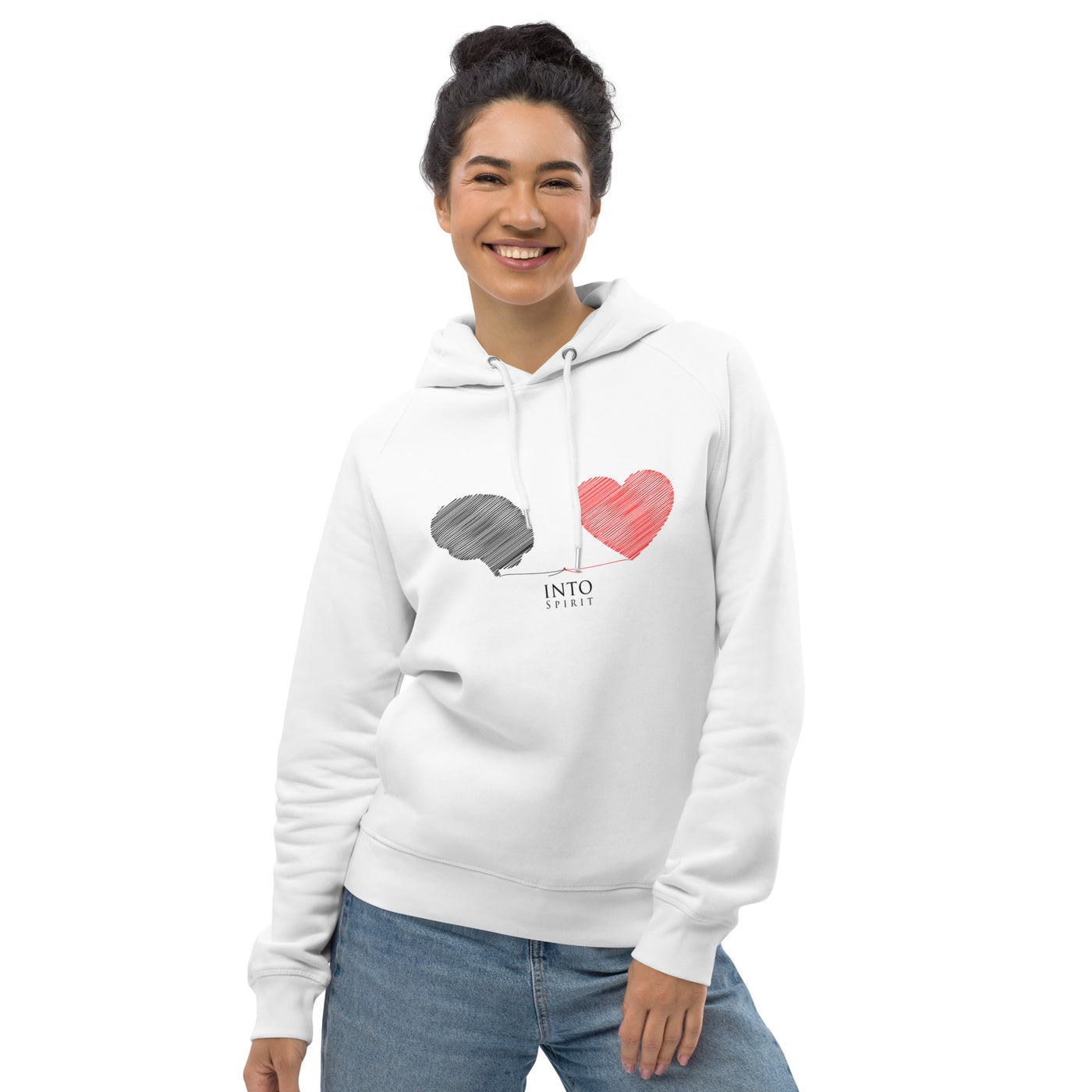 mind and heart unisex pullover eco-hoodie