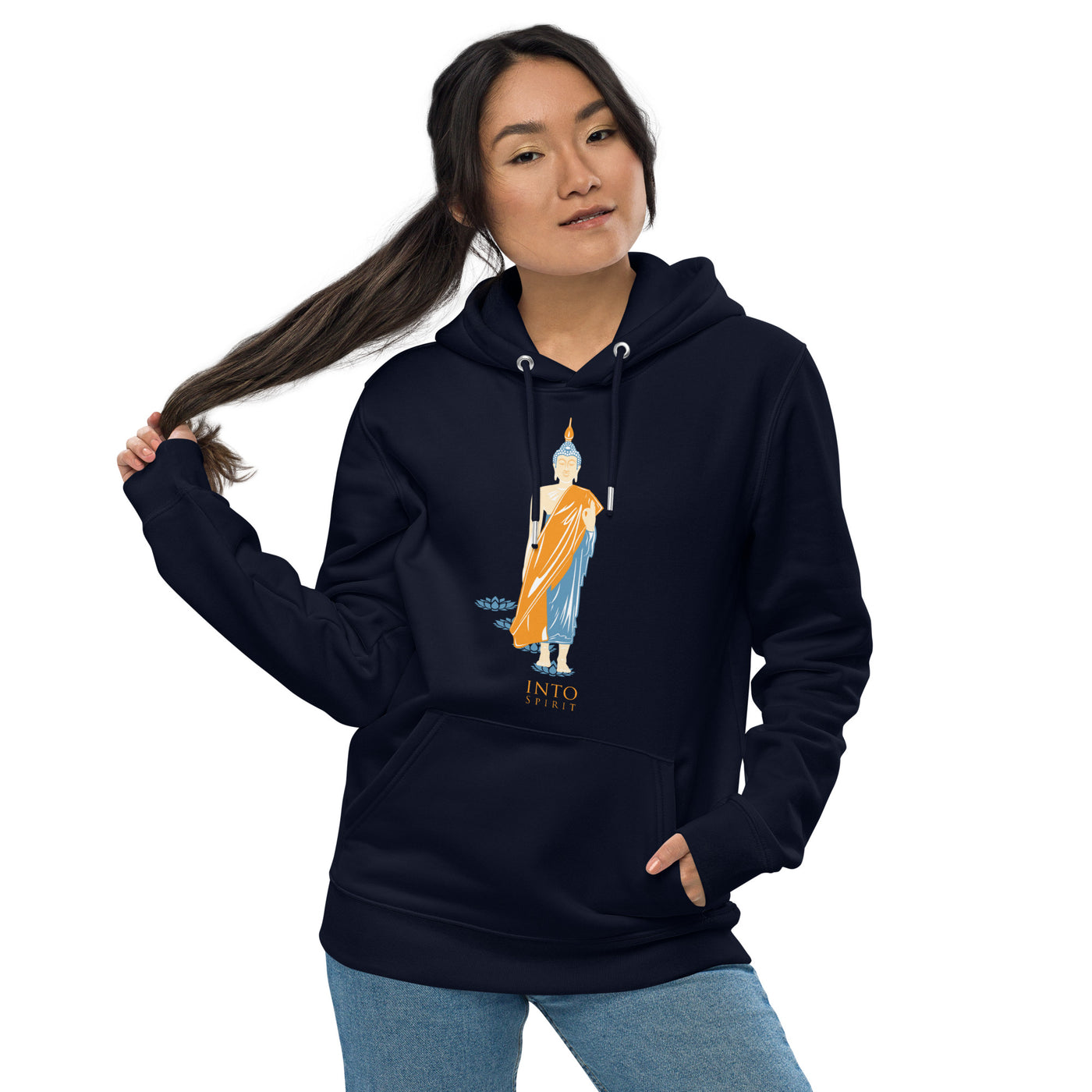 Yoga buda unisex eco-hoodie