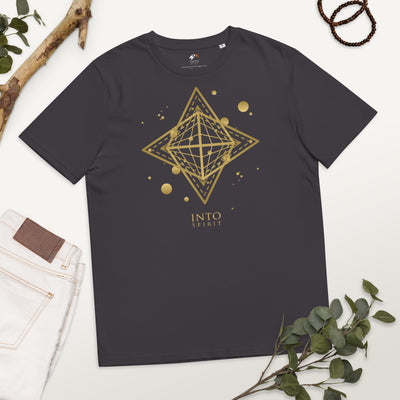 Sacred star geometry unisex organic cotton t-shirt