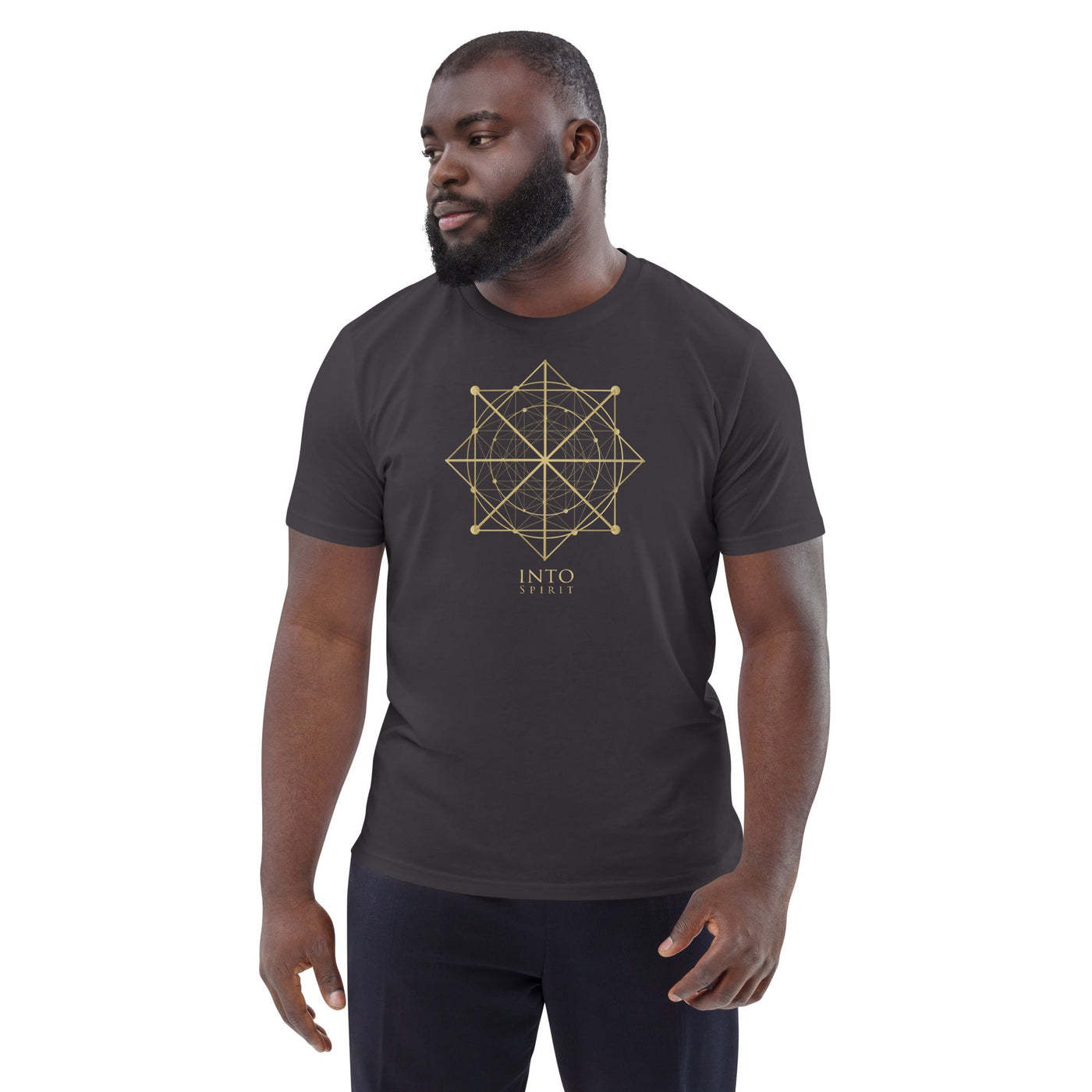 Sacred geometry organic cotton men's t-shirt