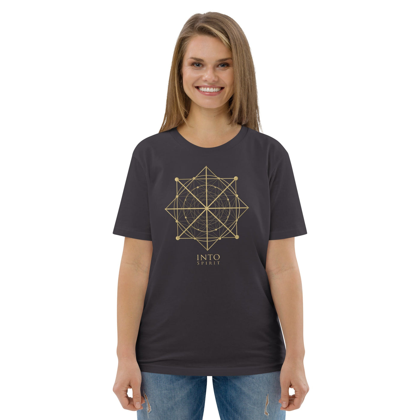 Sacred geometry organic cotton women's t-shirt