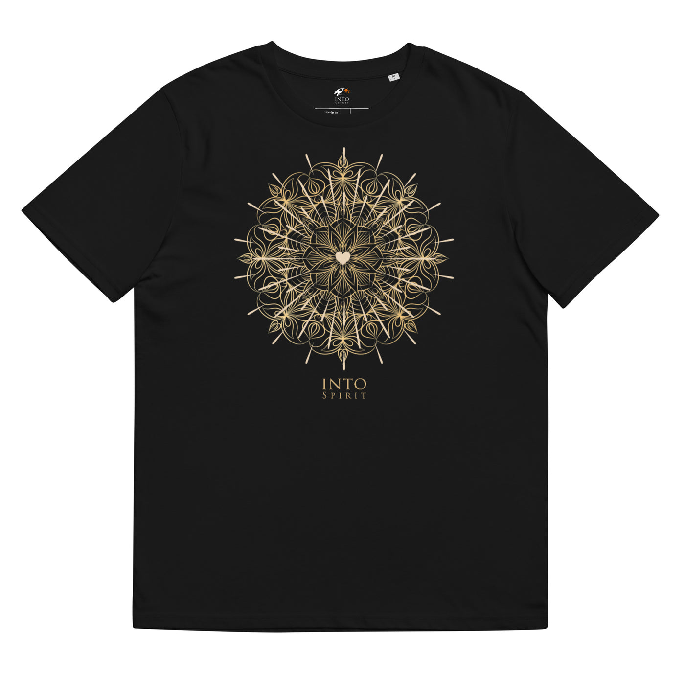 heart mandala organic cotton t-shirt