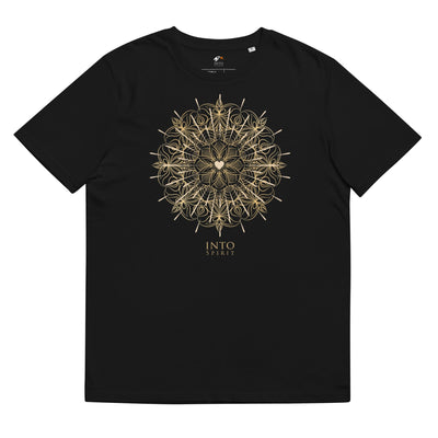 Heart mandala organic cotton women's t-shirt