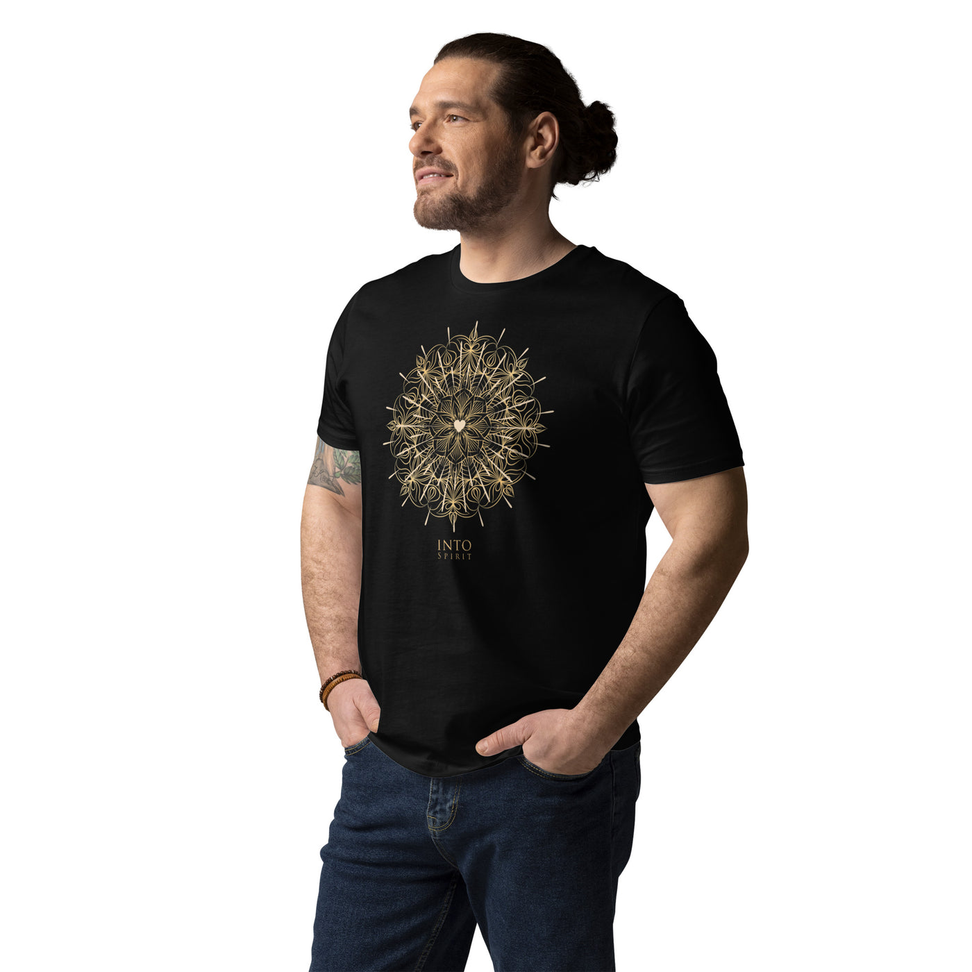 heart mandala organic cotton t-shirt