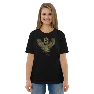 Aztec deity unisex organic cotton women's t-shirt