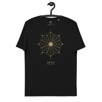 Sacred geometry flower organic cotton men's t-shirt