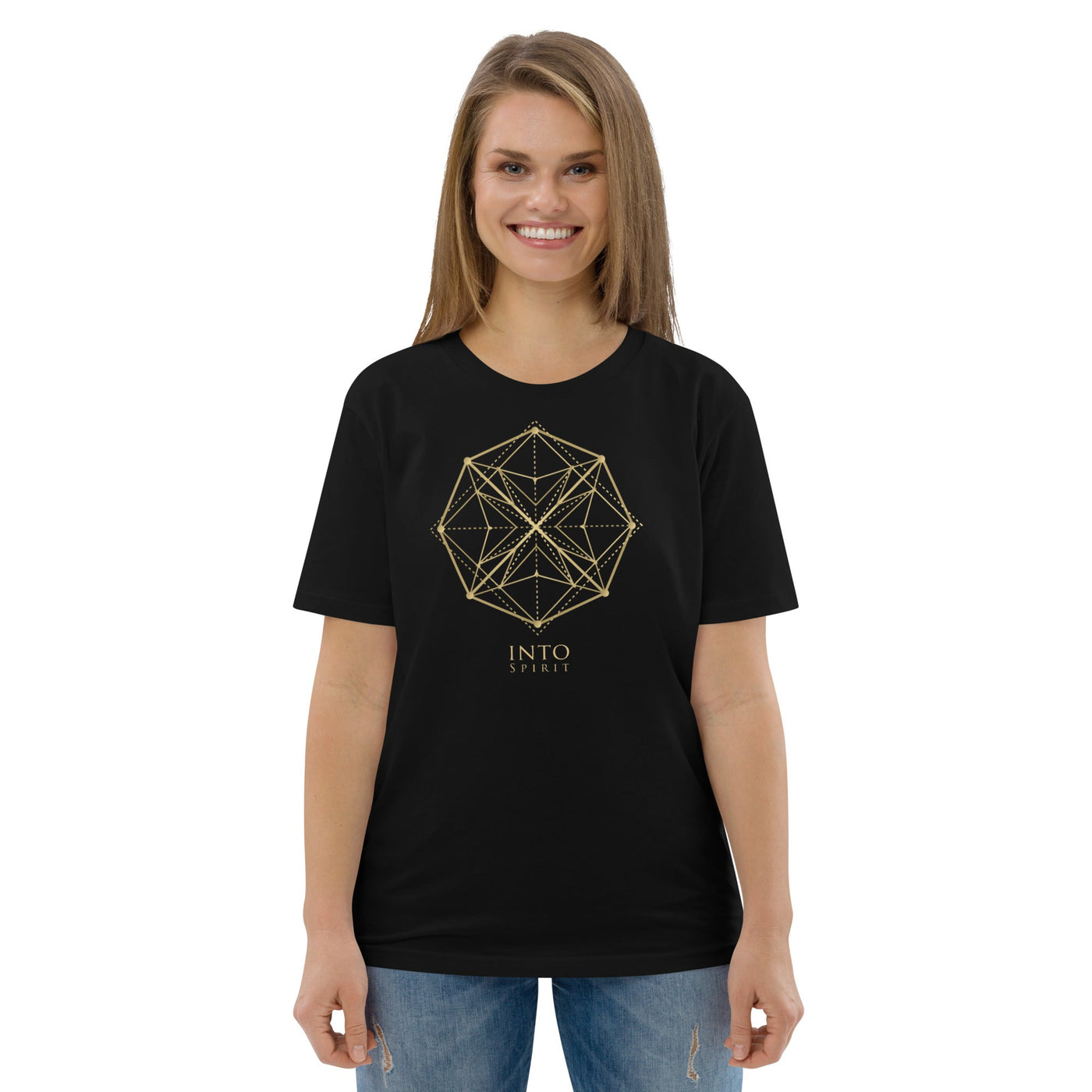 Sacred geometry mandala organic cotton women's t-shirt