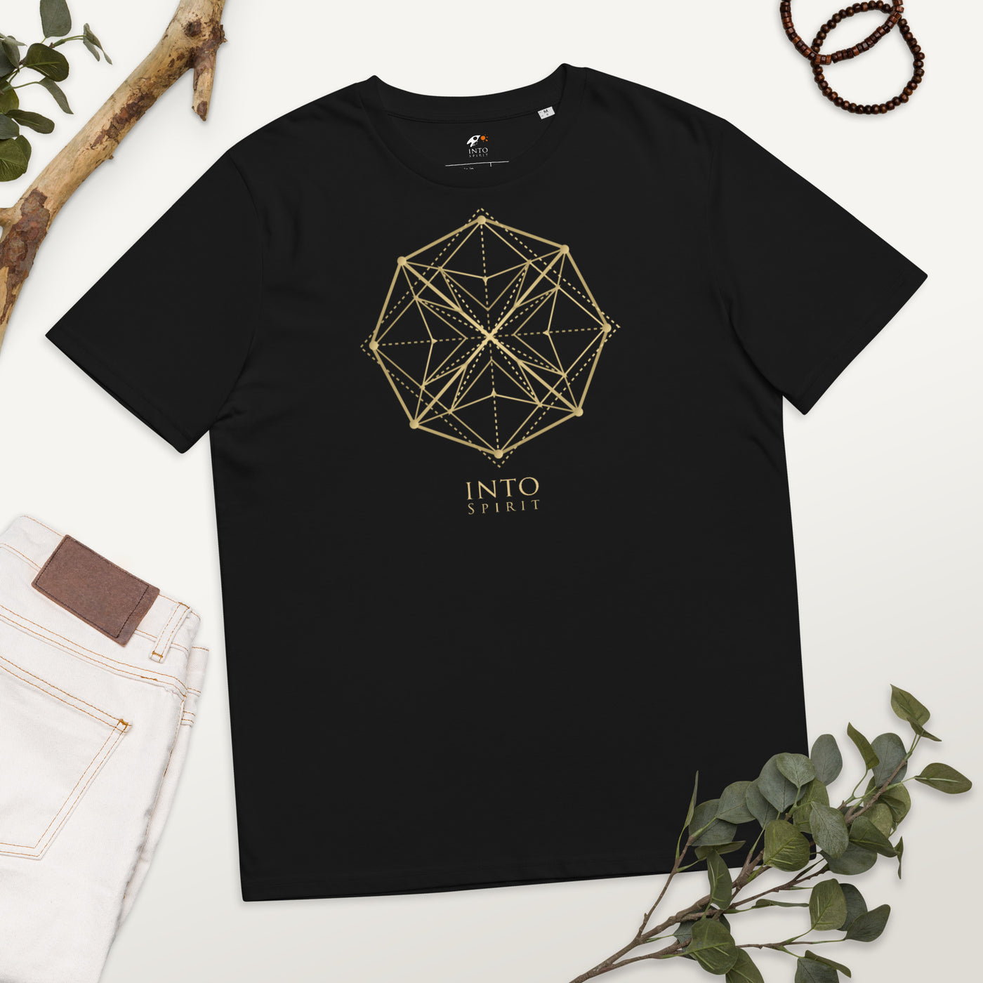 Sacred geometry mandala organic cotton t-shirt