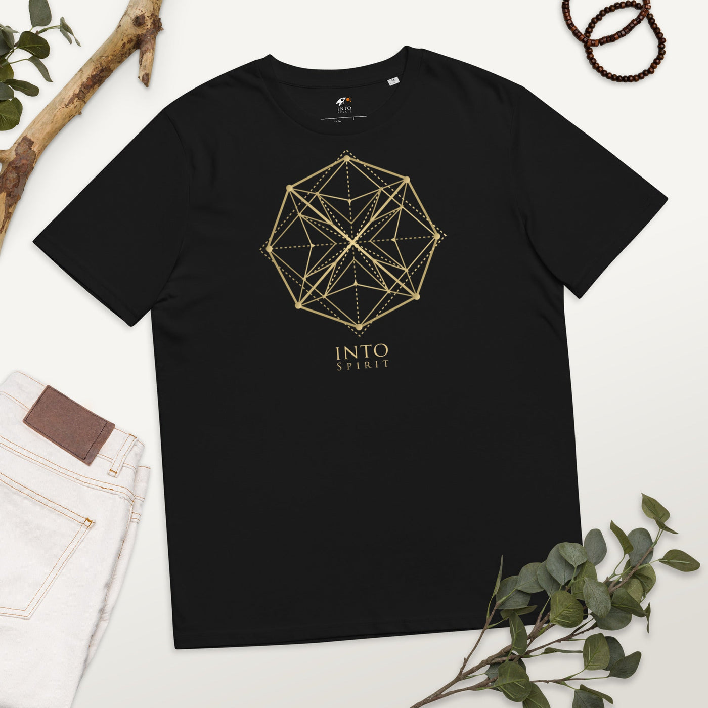 Sacred geometry mandala organic cotton women's t-shirt