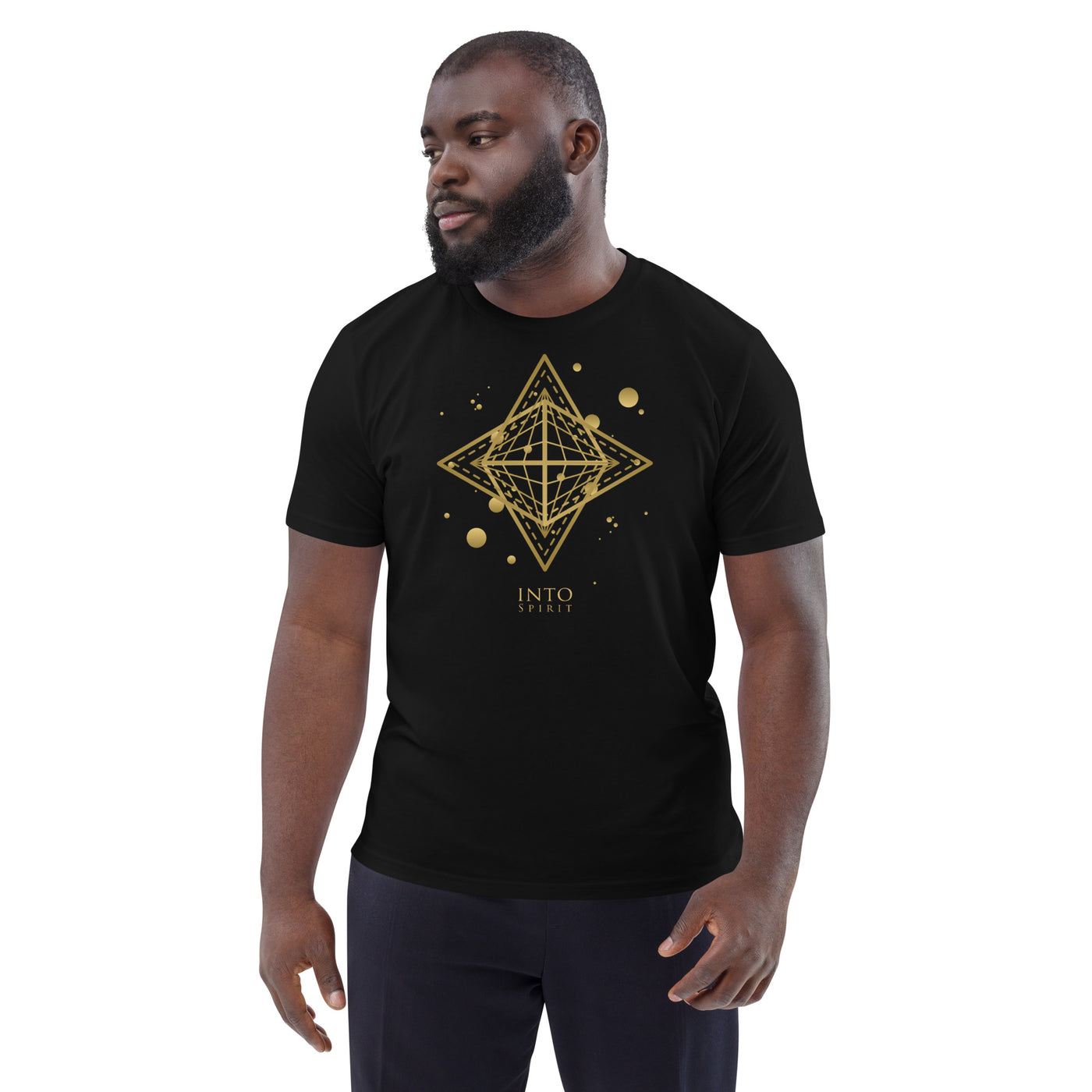 Sacred star geometry unisex organic cotton t-shirt