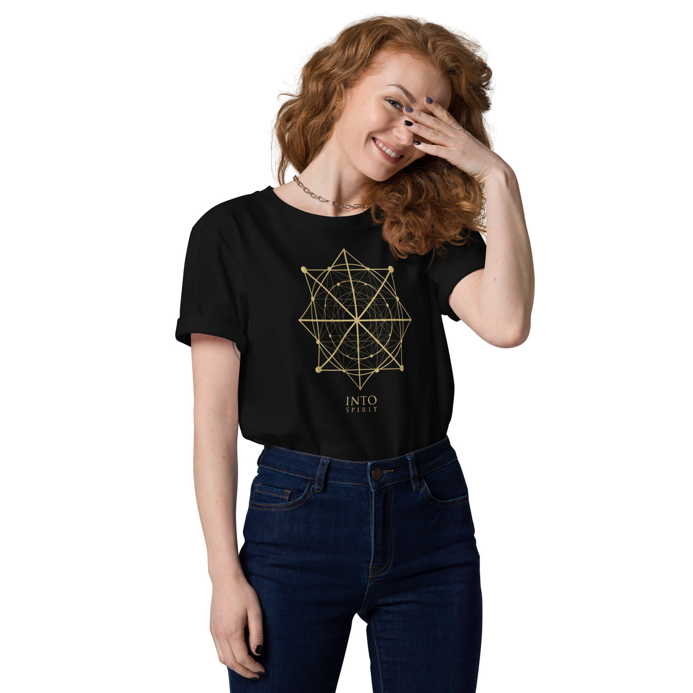 Sacred geometry unisex organic cotton t-shirt