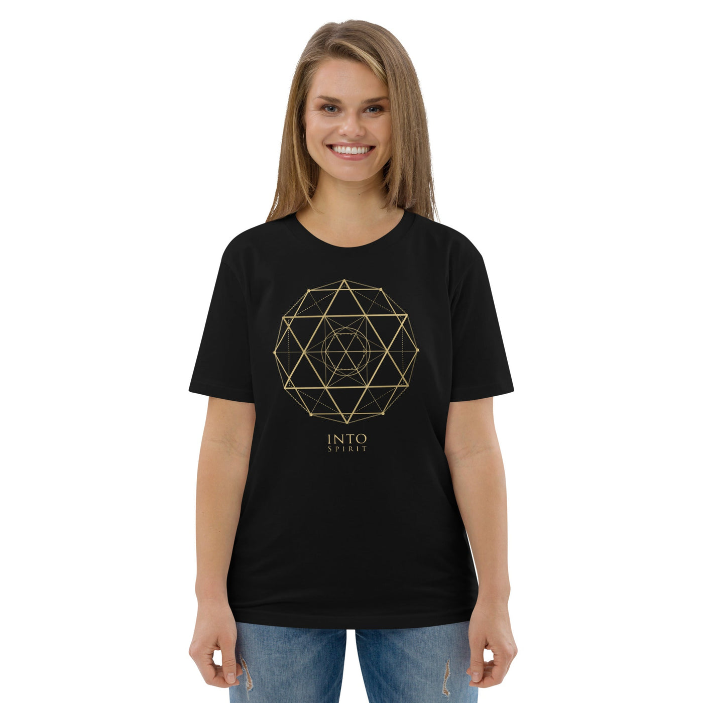 Sacred geometry David's star organic cotton women's t-shirt