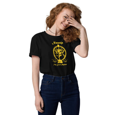 Yellow nataraja organic cotton women's t-shirt