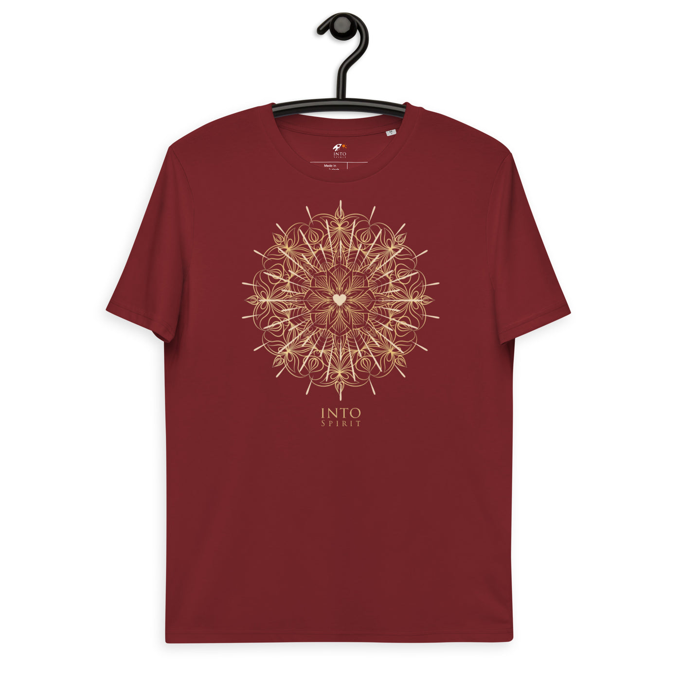 heart mandala organic cotton t-shirt