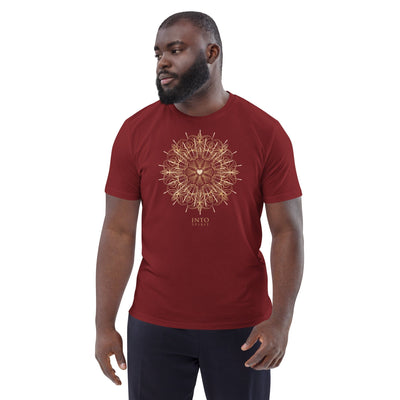 Heart mandala organic cotton women's t-shirt