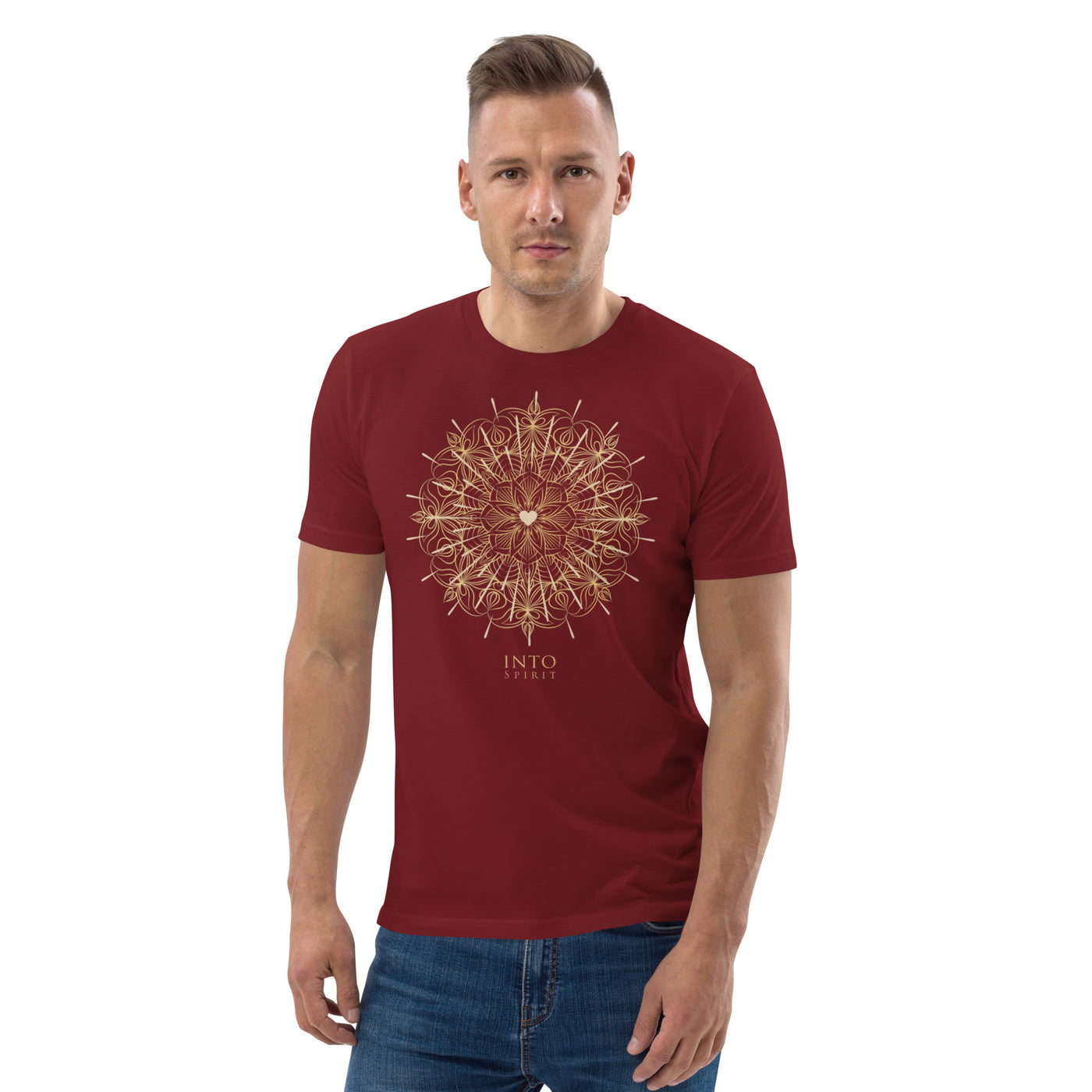 heart mandala organic cotton t-shirt