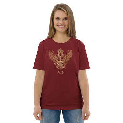 Aztec deity unisex organic cotton women's t-shirt