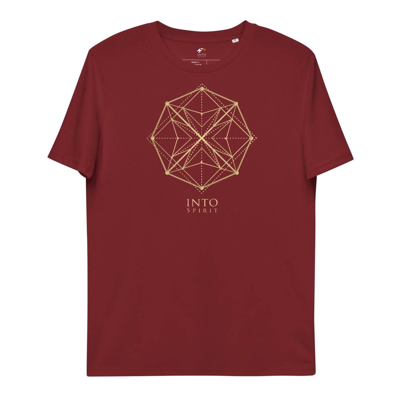 Sacred geometry mandala organic cotton men´s t-shirt