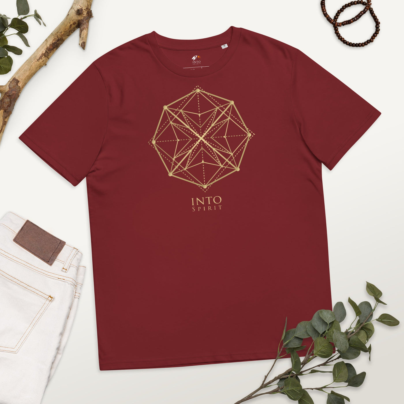 Sacred geometry mandala organic cotton women's t-shirt