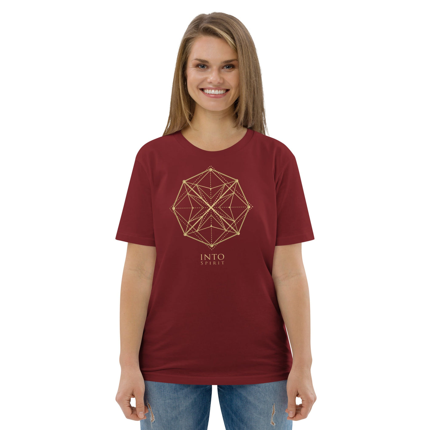 Sacred geometry mandala organic cotton women's t-shirt